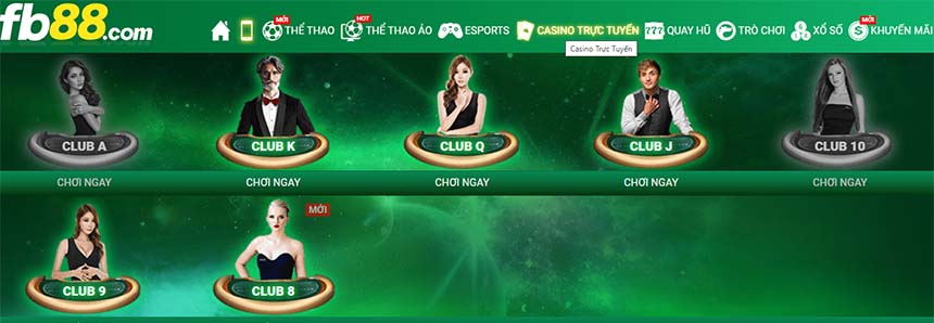 Casino trực tuyến tại FB88  2